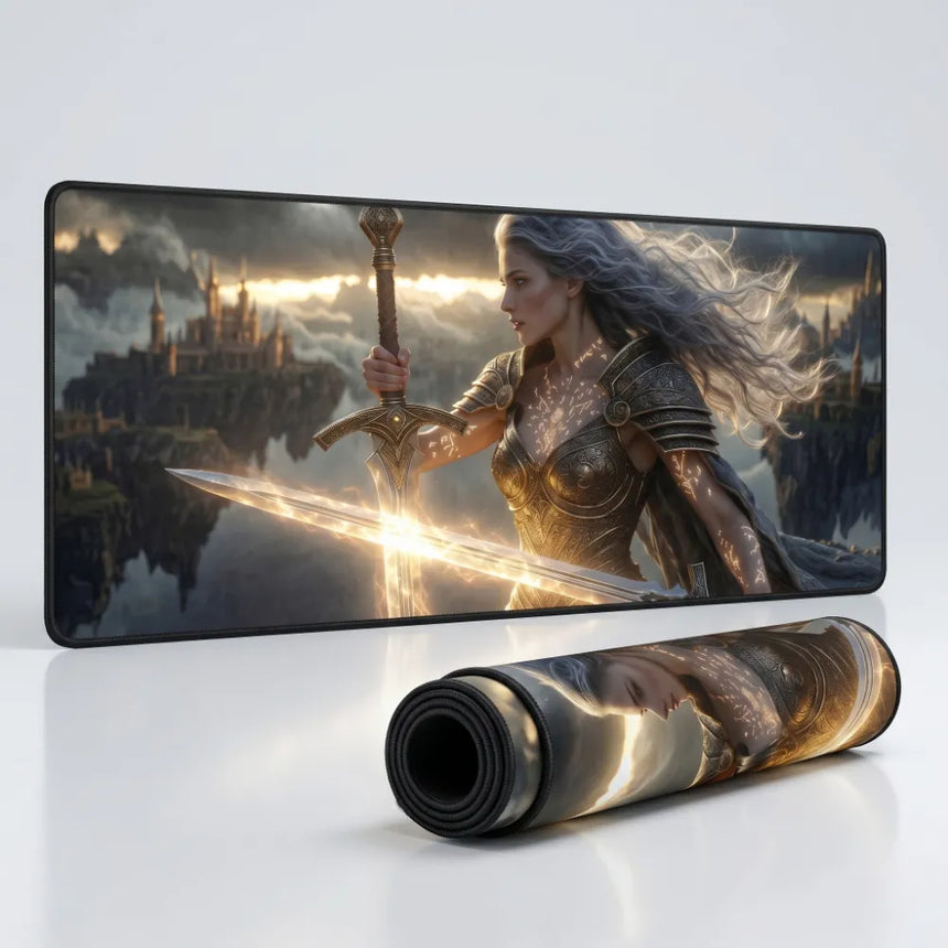 PopMyPad - Tapis de Souris Gamer XXL - L'Éveil de la Valkyrie