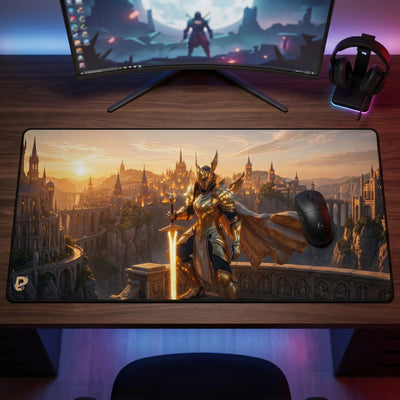 PopMyPad - XXL Mouse Pad - Epic Golden Knight