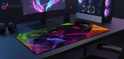 Gaming Mouse Pad Design — Neo-Cyber Geometric Abstraction