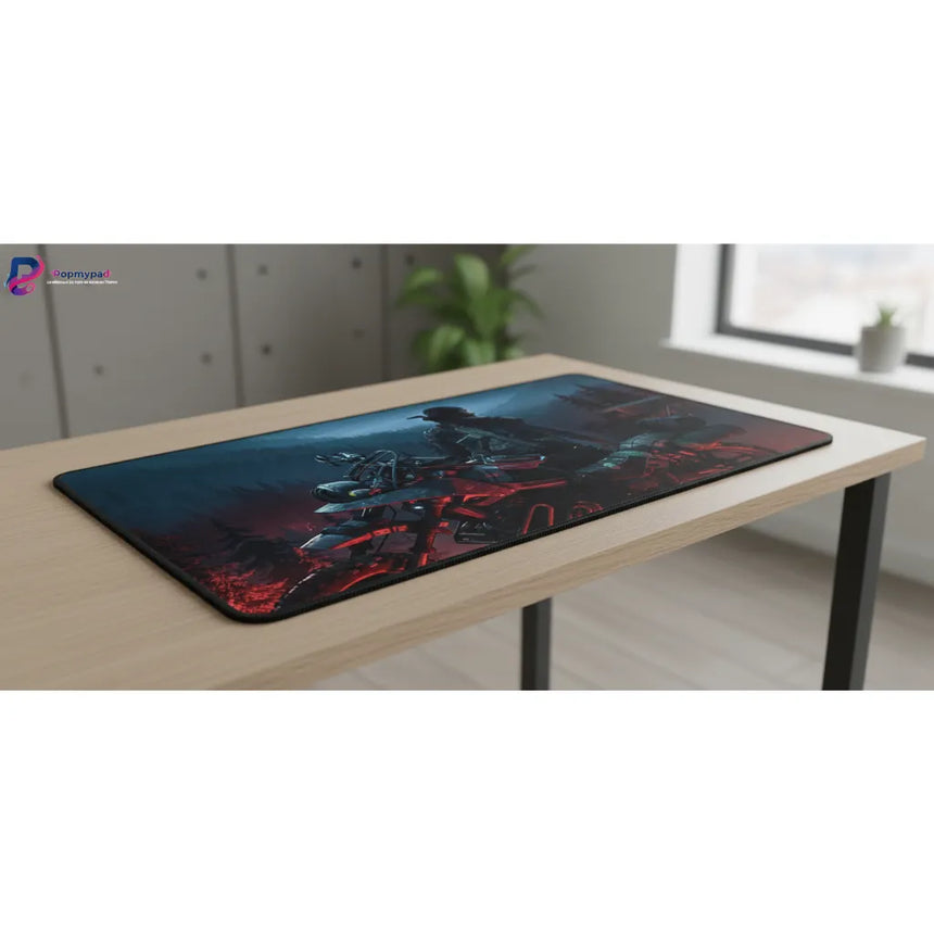 Tapis de Souris Gamer Days Gone - Survie et Précision Ultime sur une table, mettant en scène Deacon St. John.