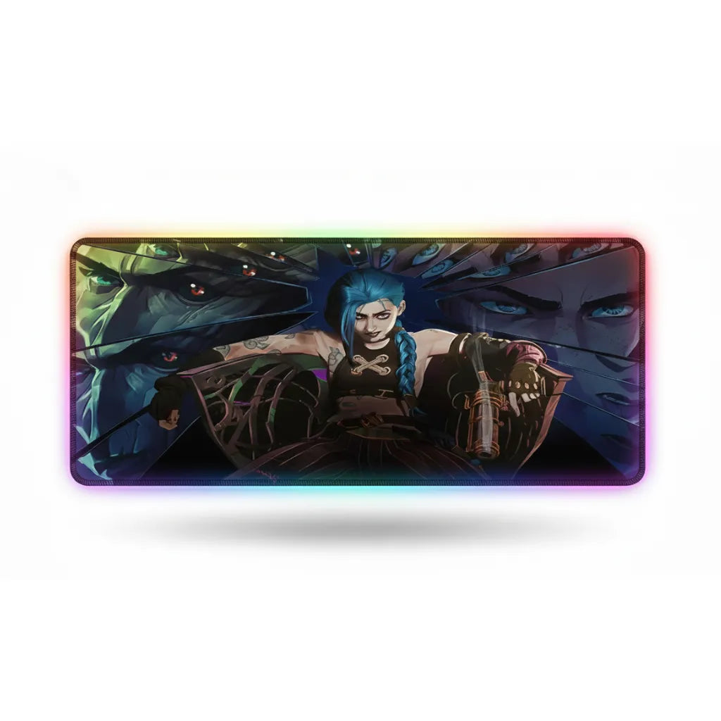 Jinx RGB Gaming Mouse Pad - League of Legends Arcane Edition