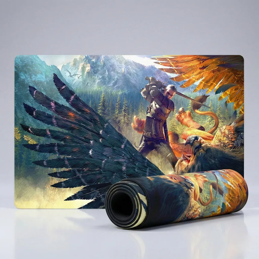 XXL Gaming Mouse Pad - Witcher Legend Edition The Duel at the Griffin