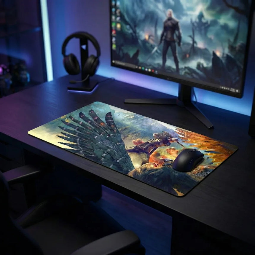 XXL Gaming Mouse Pad - Witcher Legend Edition The Duel at the Griffin