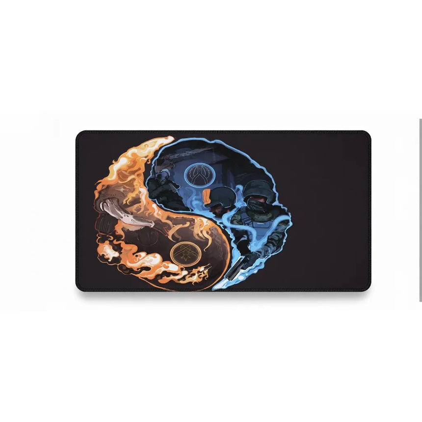 Tapis de Souris Gaming CS:GO - Édition Limitée Yin-Yang (CT vs T) avec design dualiste unique