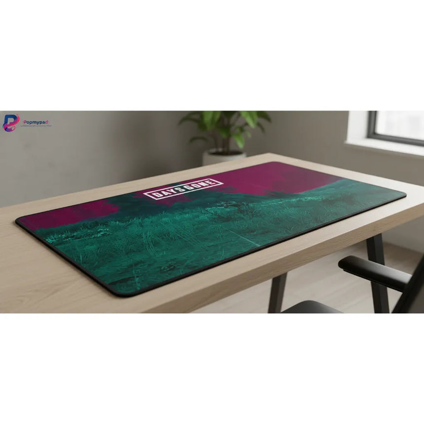 Tapis de Souris Gaming Days Gone - Édition Survival Oregon - Glisse & Précision XL sur une table moderne.