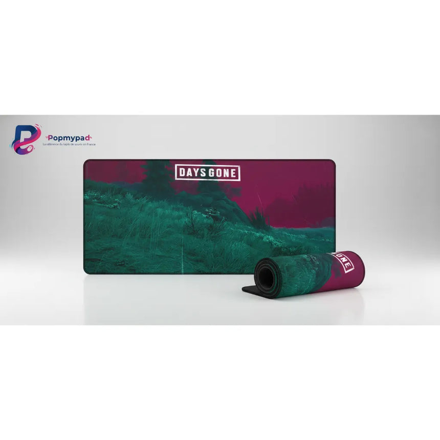 Tapis de Souris Gaming Days Gone - Édition Survival Oregon - Glisse & Précision XL - design avec paysage sauvage et logo