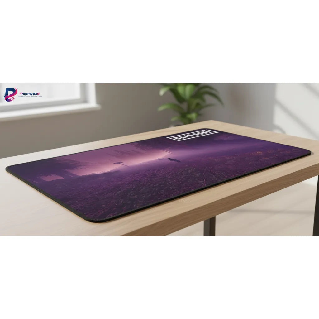 Tapis de Souris Gaming Days Gone - Édition Survivant - Glisse Ultime & Précision Esport sur un bureau en bois.