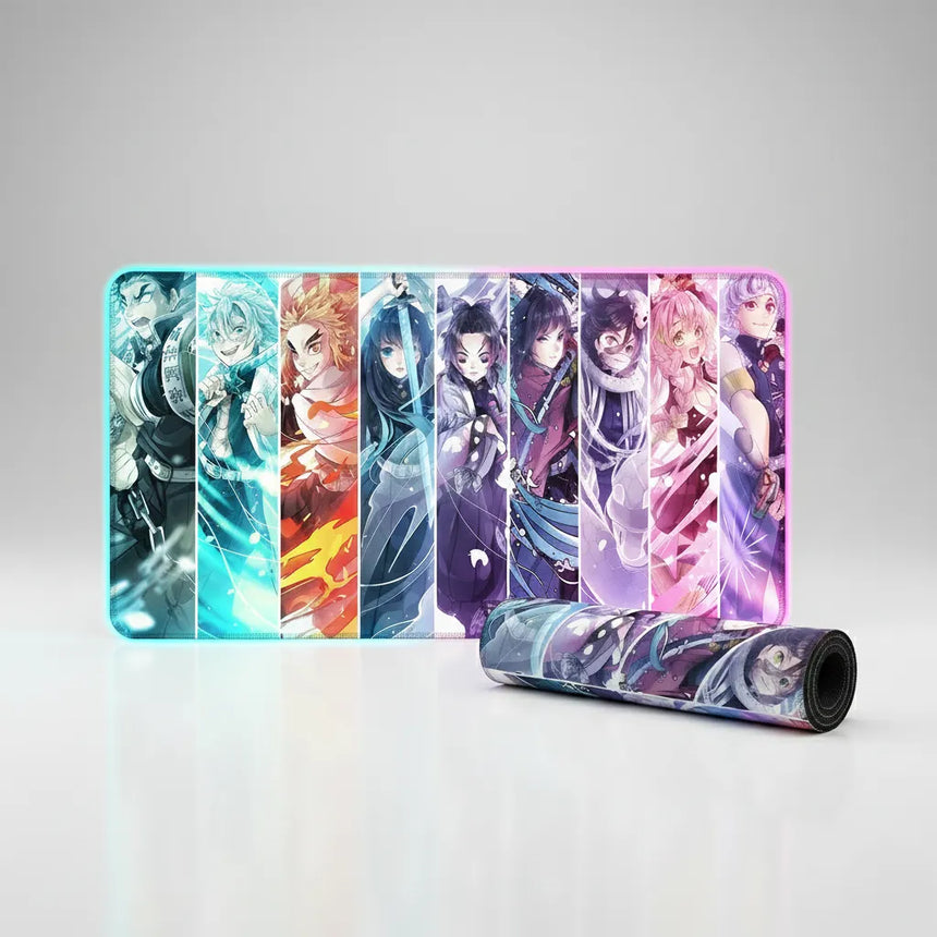Demon Slayer - Rise of the Nine Pillars Gaming Mouse Pad (RGB Edition)