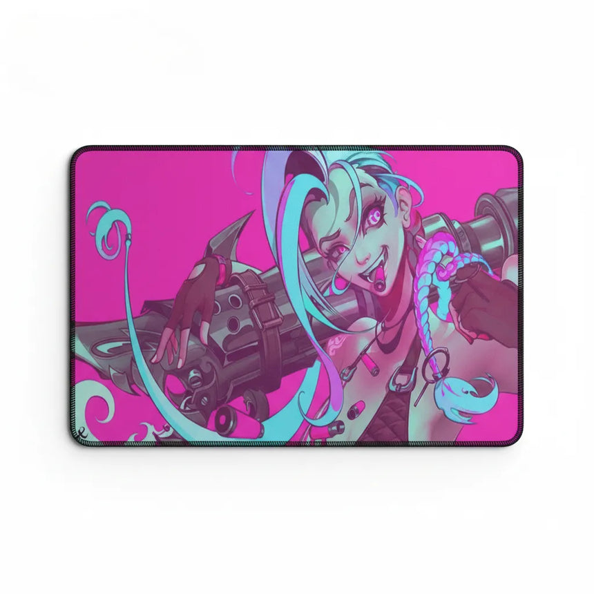 Tapis de Souris Gaming Jinx - League of Legends Édition Cannon Néon avec design coloré de Jinx.