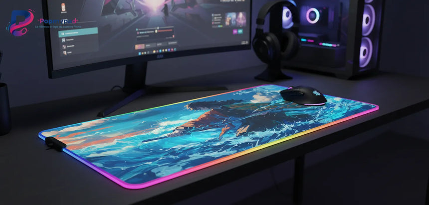 RGB Gaming Mouse Pad - Demon Slayer: Giyu Tomioka's Legacy