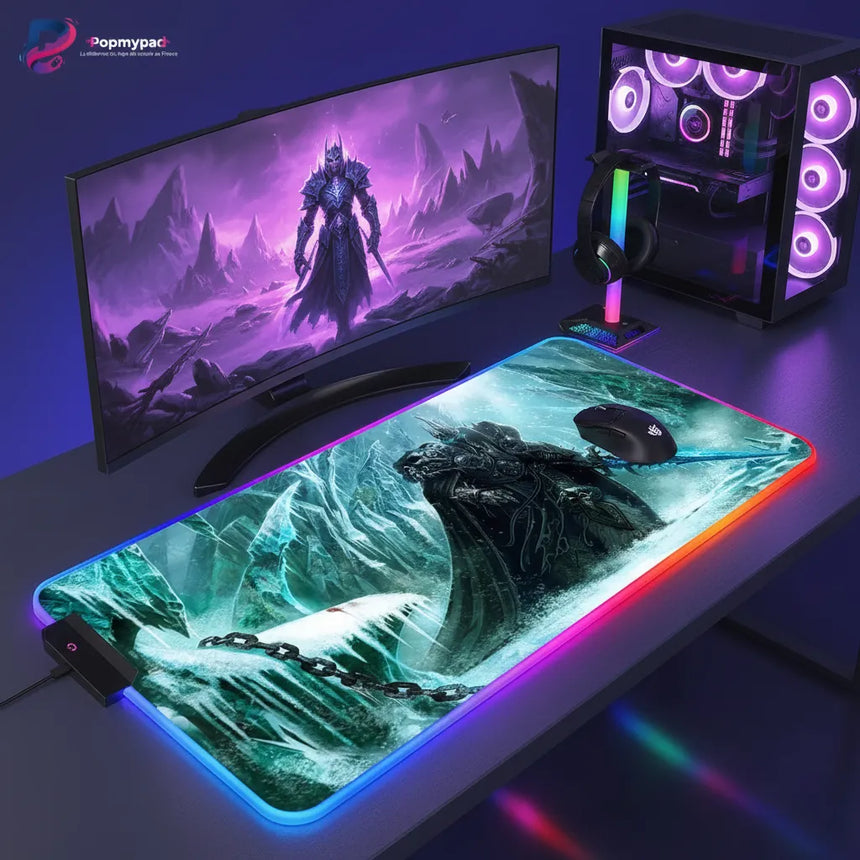 RGB Gaming Mouse Pad - World of Warcraft Edition "The Lich King" - XXL