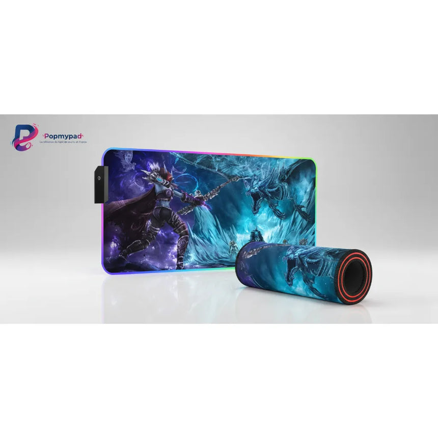 RGB Gaming Mouse Pad - World of Warcraft: Sylvanas vs Sindragosa Edition