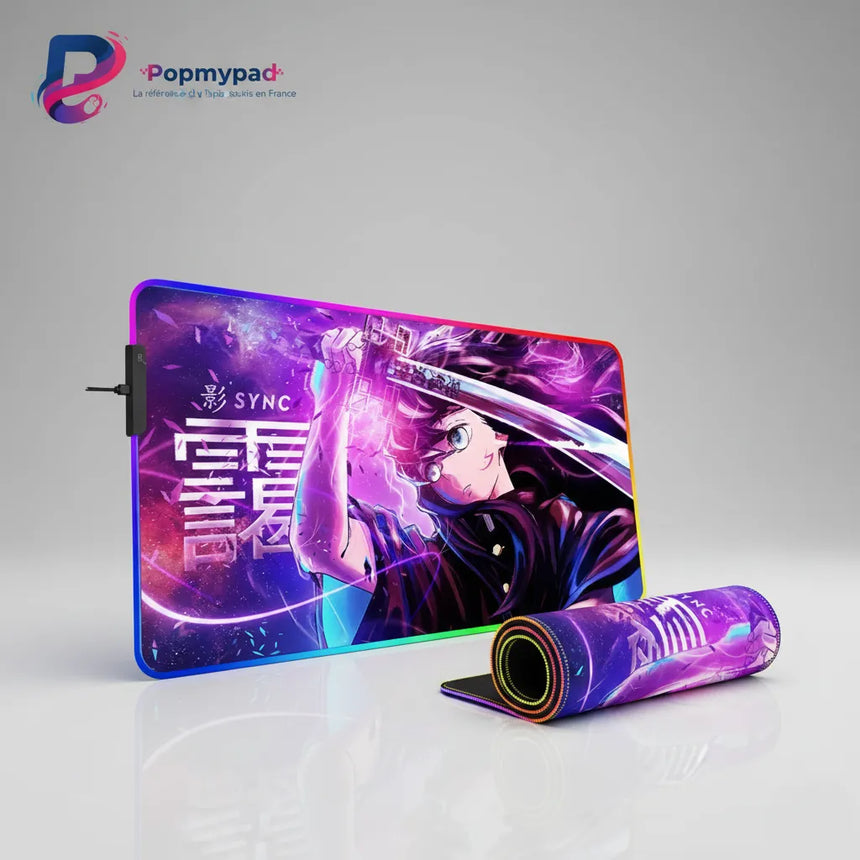 Demon Slayer RGB Gaming Mouse Pad - Exclusive Manga Character Design