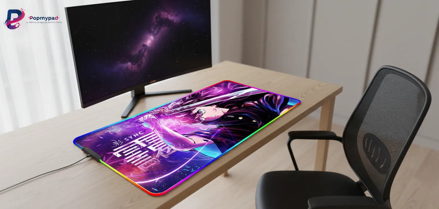 Demon Slayer RGB Gaming Mouse Pad - Exclusive Manga Character Design