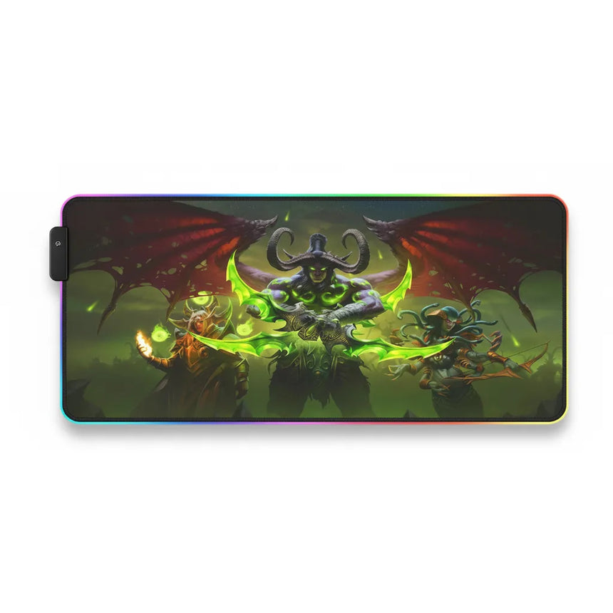World of Warcraft RGB Gaming Mouse Pad - Illidan Edition XXL