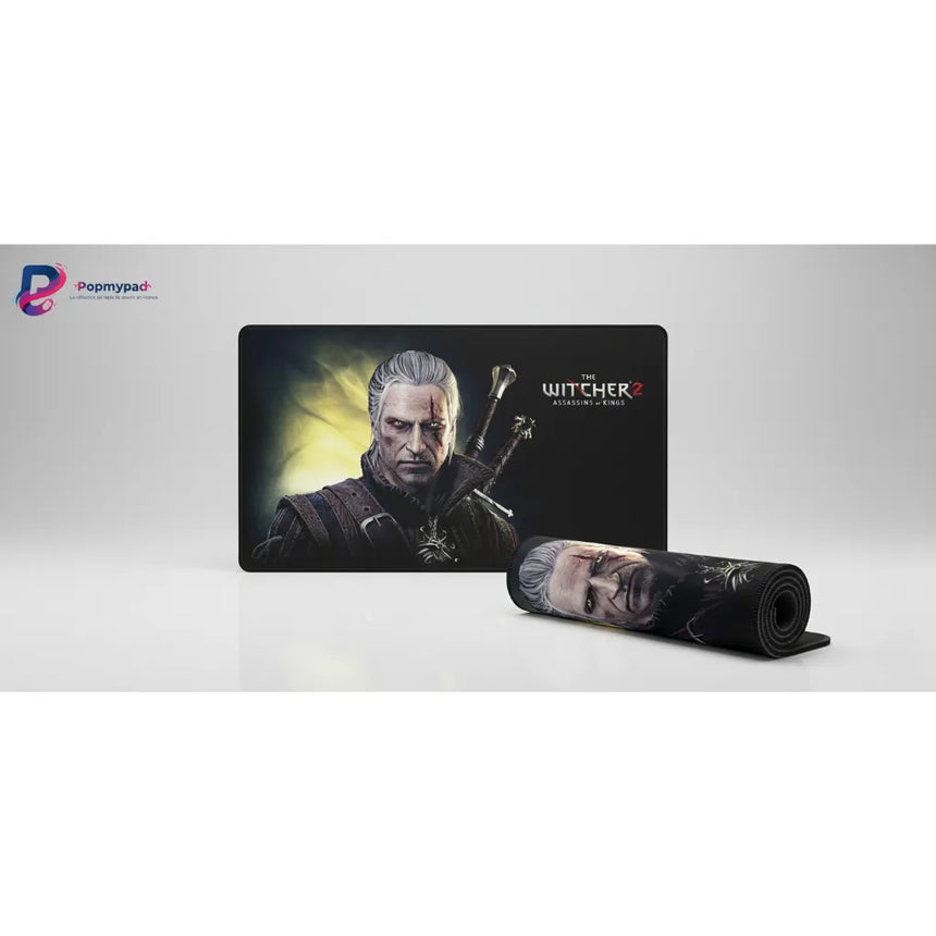 Tapis de Souris Gaming The Witcher 2 - Geralt de Riv - Édition Esport XXL avec design haute définition de Geralt.
