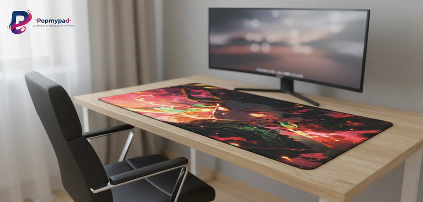 XXL Gaming Mouse Pad - Demon Slayer: Awakening of Fire