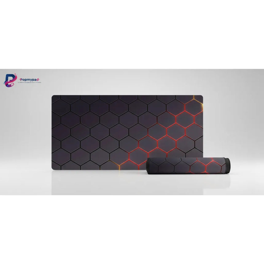 XXL Gaming Mouse Pad - 3D Hexagonal Design "Cyber Fusion"