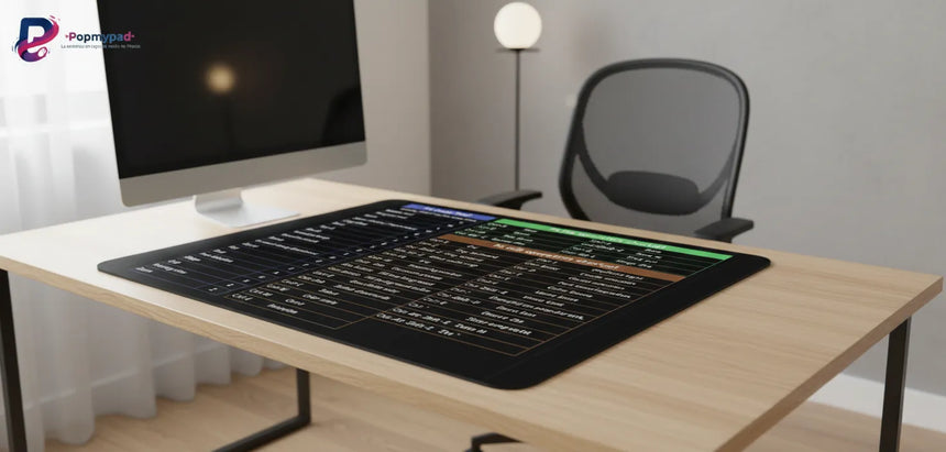 Mouse Pad Photoshop Shortcuts Guide — The Graphic Cheat Sheet