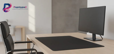Minimalist Black Mouse Pad - Elegance & High Precision