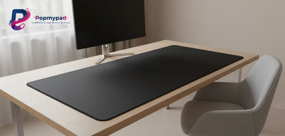 Minimalist Black Mouse Pad - Elegance & High Precision