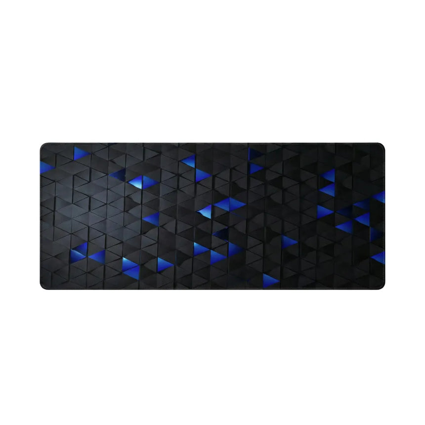 Polygon Mouse Pad - Premium 3D Geometric Design in Blue & Black