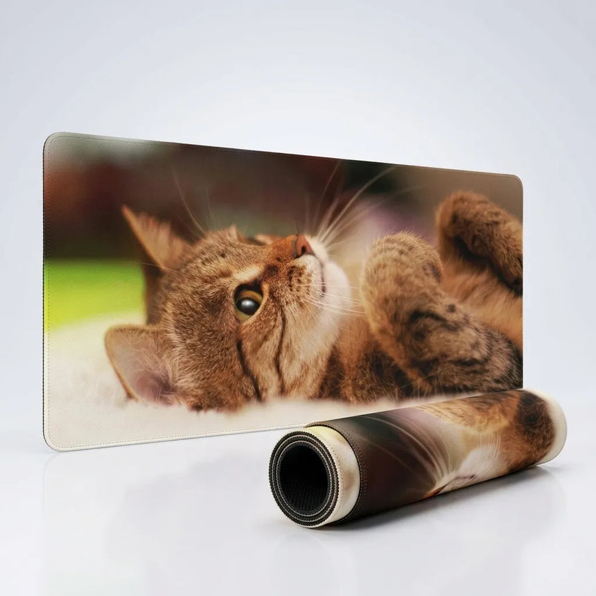 XXL Mouse Pad - The Awakening of Tenderness (Tiger Cat Design)
