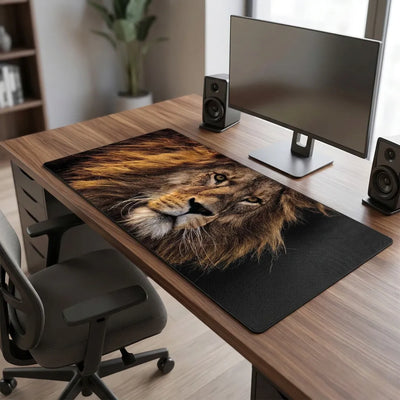 XXL Majestic Lion Mouse Pad — Collector's Edition Gaming & Office