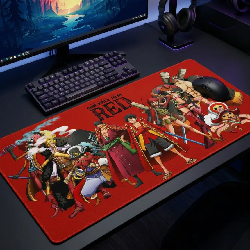 One Piece Film Red Crew & Shanks XXL Mouse Pad (900x400mm) - Victoire Esport - PopMyPad