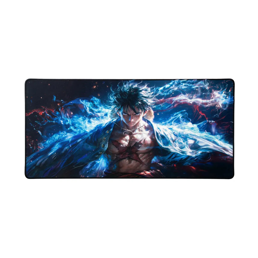 XXL One Piece Luffy Gear 5 "Divine Blue" Mouse Pad (900x400mm) - Ultimate Glide - PopMyPad