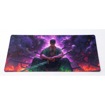 One Piece Roronoa Zoro Asura XXL Mousepad (900x400mm) - Esport Domination - PopMyPad