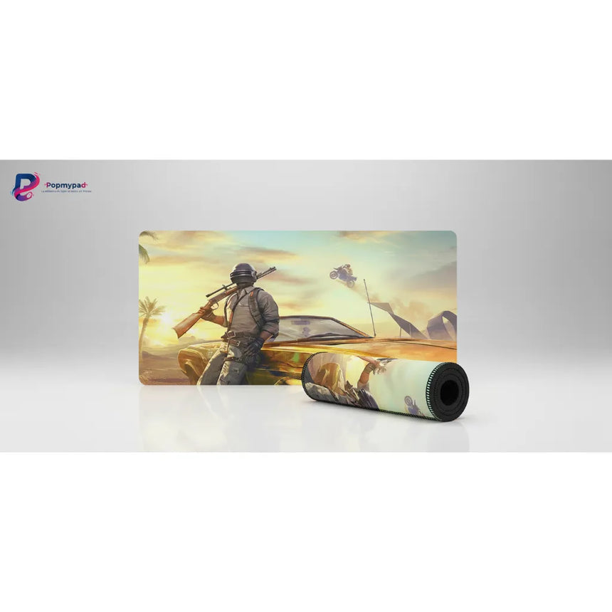XXL Mouse Pad PUBG Battle Royale Miramar Desert Action (900x400mm) - Esport Precision - PopMyPad