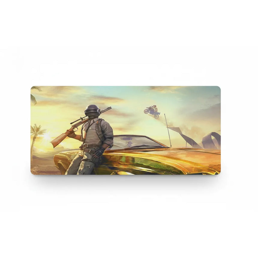 XXL Mouse Pad PUBG Battle Royale Miramar Desert Action (900x400mm) - Esport Precision - PopMyPad