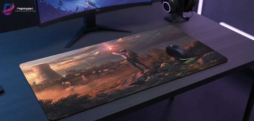 XXL PUBG Survival Scene Flare Gun Mouse Pad (900x400mm) - Battle Royale Precision - PopMyPad