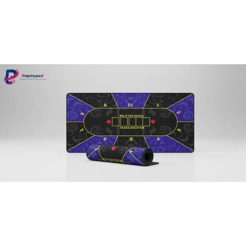 XXL Poker Texas Hold'em Mouse Pad - Baroque Design Purple & Black