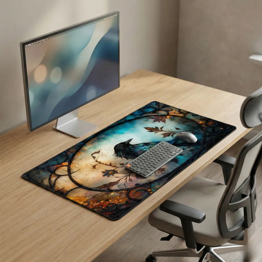 Artistic Mouse Pad "The Awakening of the Raven" - Fantasy XL Edition