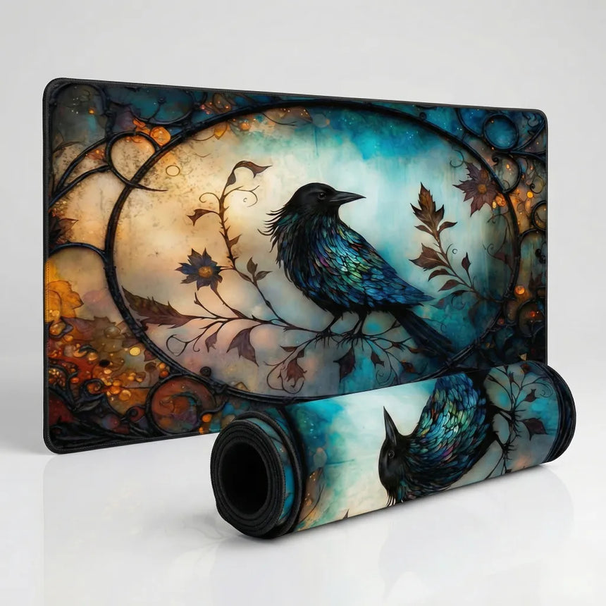 Artistic Mouse Pad "The Awakening of the Raven" - Fantasy XL Edition