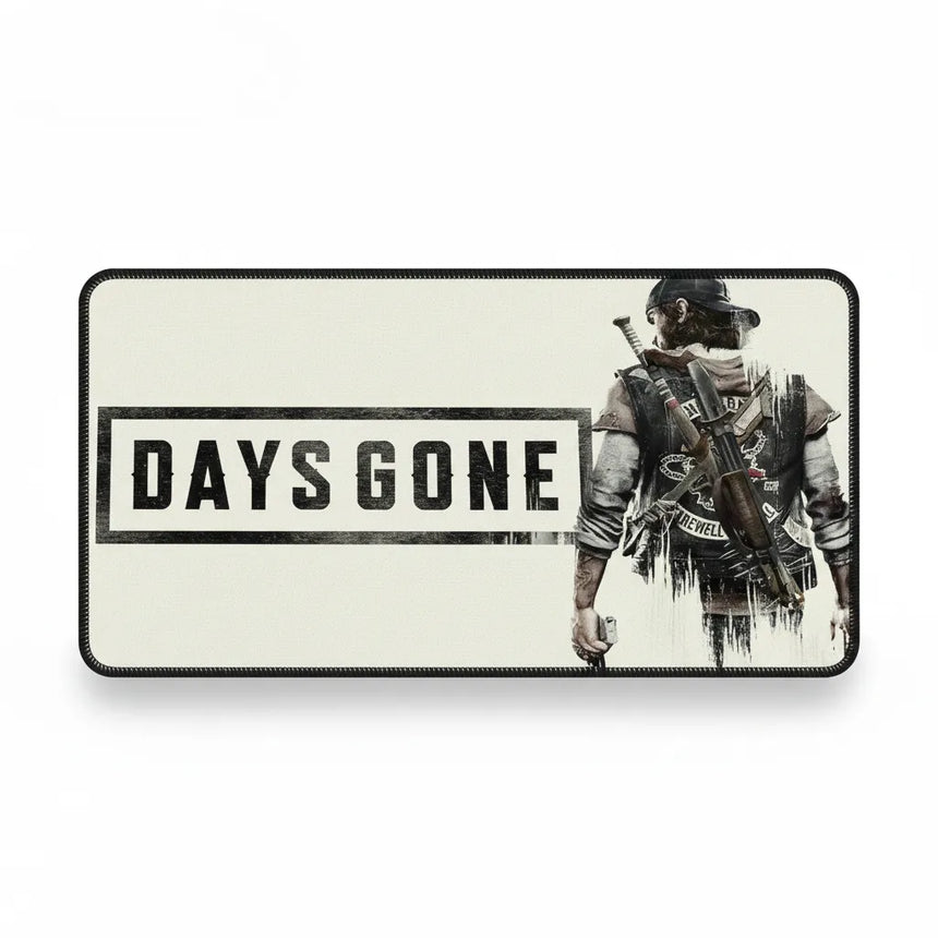 Tapis de souris Days Gone - Précision de Survie & Design Minimaliste XXL avec personnage emblématique du jeu.