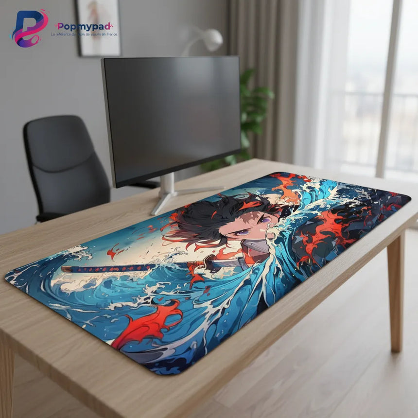 Demon Slayer Mouse Pad - Water Breath Edition - Precision & Speed