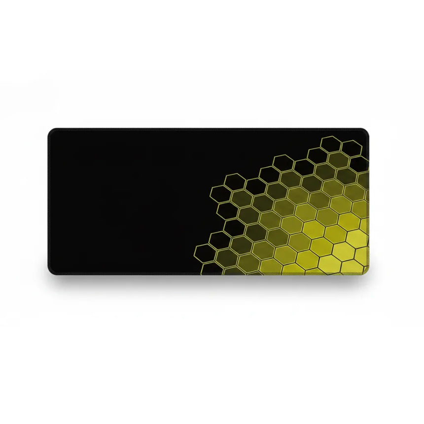 Honeycomb Gold Design Mouse Pad — XXL Cyber-Gamer Edition