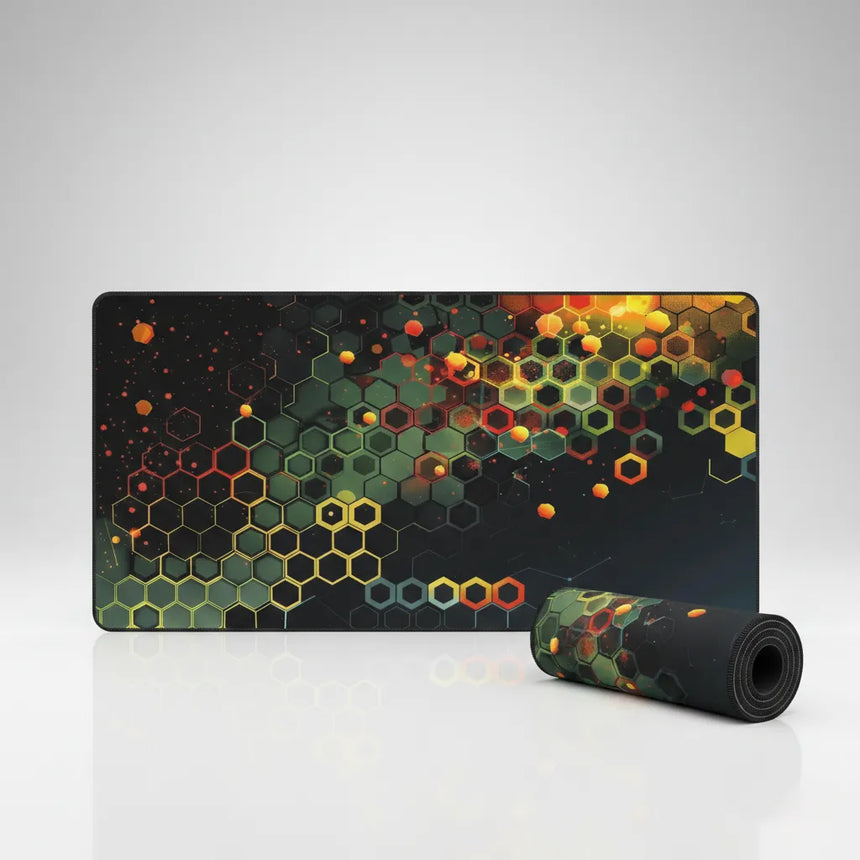 Polygon Hex Mouse Pad: Geometric Brilliance