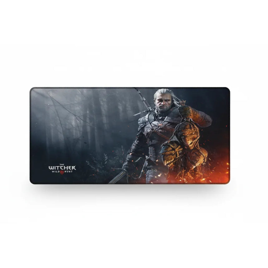 Tapis de souris Gamer - The Witcher III : Wild Hunt Edition - Précision & Vitesse avec illustration de Geralt de Riv.