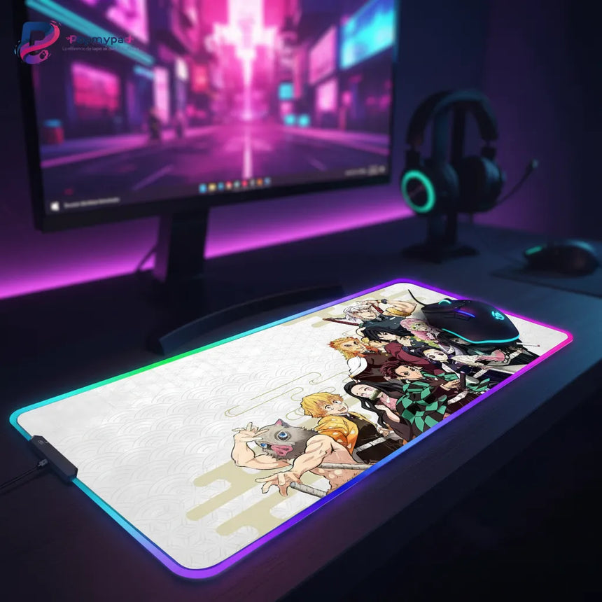 RGB Gaming Mouse Pad - Demon Slayer: Army of the Slayers (Pillars Edition)