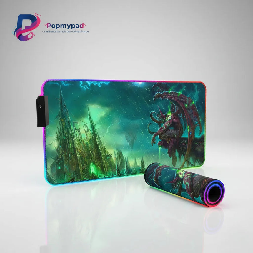 RGB Gaming Mouse Pad - World of Warcraft Illidan Edition - Ultimate Glide