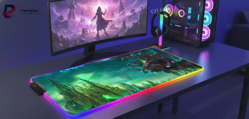 RGB Gaming Mouse Pad - World of Warcraft Illidan Edition - Ultimate Glide