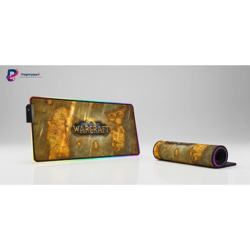World of Warcraft RGB Gaming Mouse Pad - Azeroth Map XXL Edition