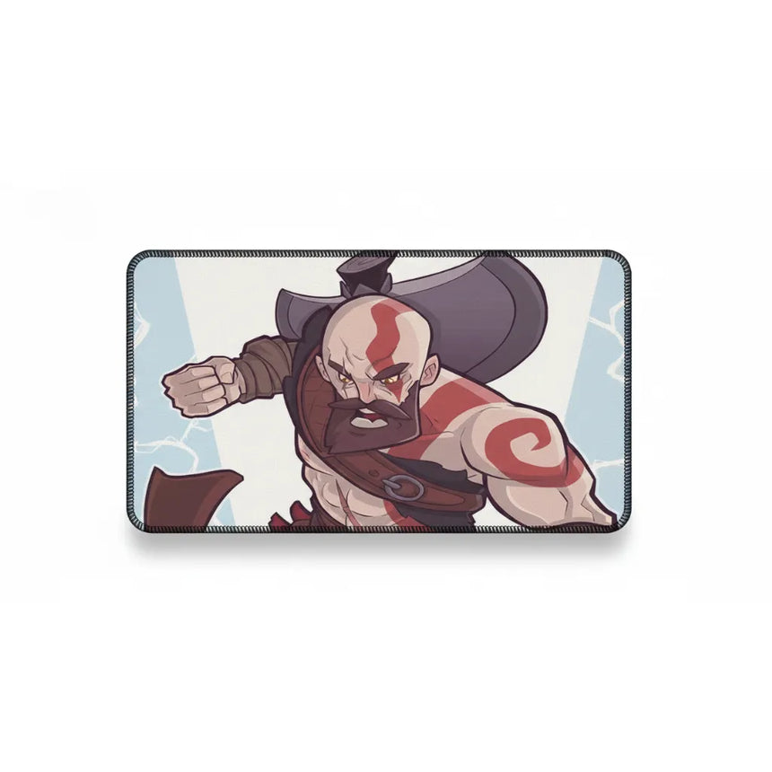 Tapis de souris Gaming God of War - Édition Kratos "Berserker" XXL avec illustration dynamique de Kratos.