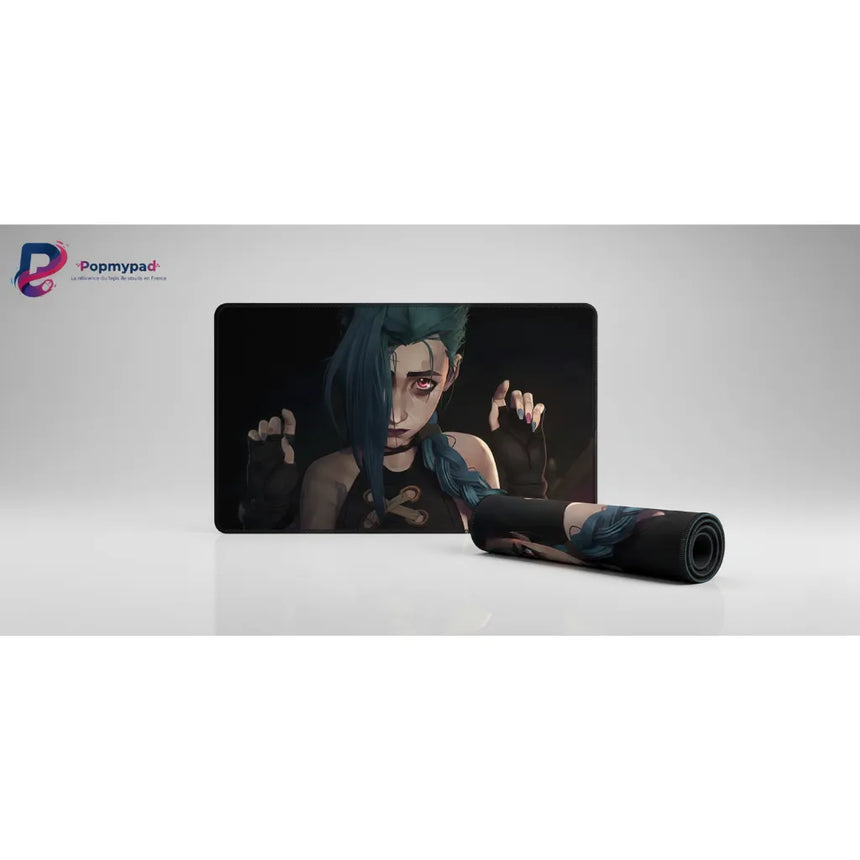 Tapis de souris Gaming Jinx - Édition Collector Arcane (League of Legends) avec design de Jinx