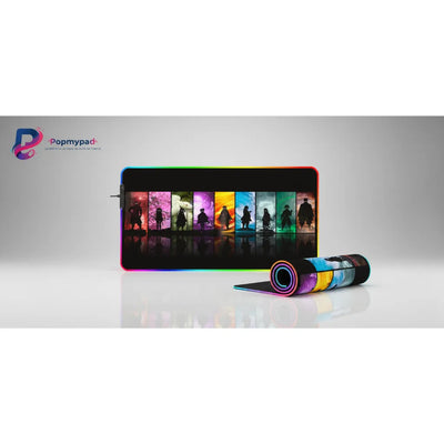 RGB Gaming Mouse Pad - Pillars of Japan Edition: Precision & XXL Comfort