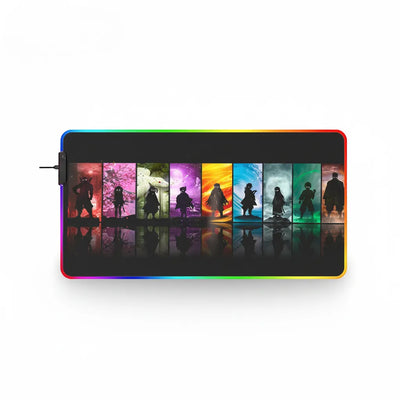 RGB Gaming Mouse Pad - Pillars of Japan Edition: Precision & XXL Comfort